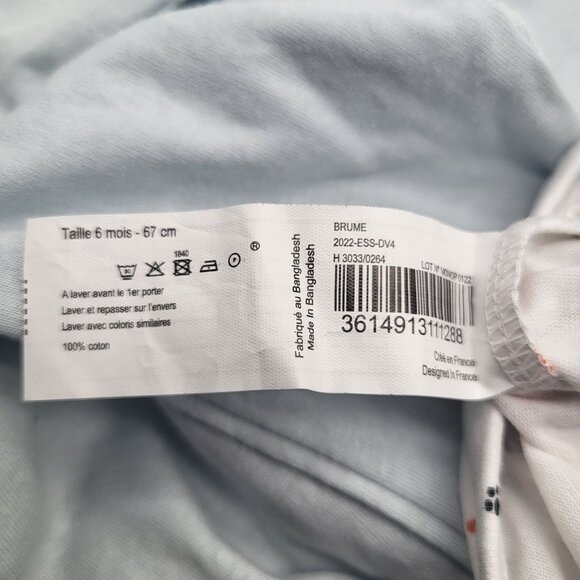 bout'chou Baby 6M Footie Sleeper One Piece Pajamas Puppies Dogs Set of 2 NWT - Picture 9 of 9